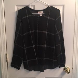 LOFT Sz. M Checker Sweater